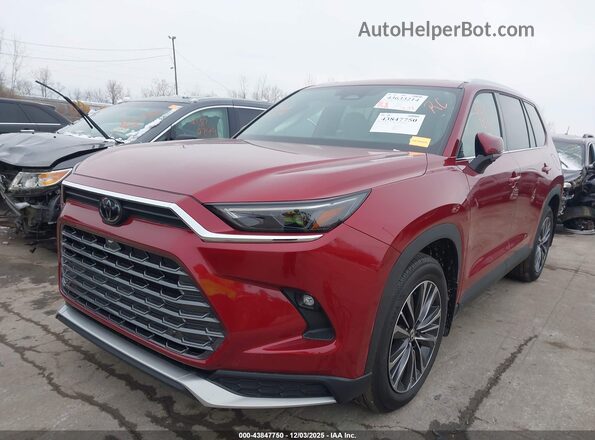 5TDADAB5XSS021929 2025 TOYOTA HIGHLANDER HYBRID Красный Передняя левая четверть