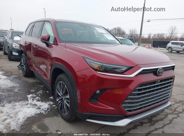 5TDADAB5XSS021929 2025 TOYOTA HIGHLANDER HYBRID Красный Передняя правая четверть