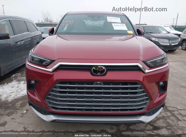 5TDADAB5XSS021929 2025 TOYOTA HIGHLANDER HYBRID Красный Вид щитка приборов