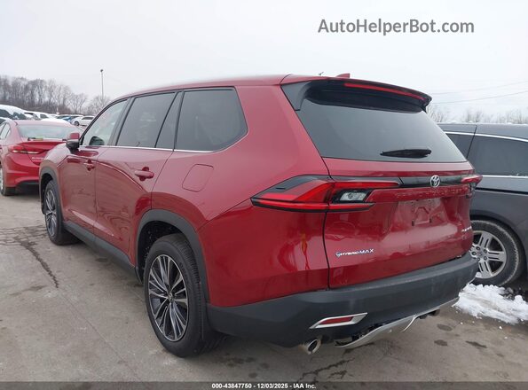 5TDADAB5XSS021929 2025 TOYOTA HIGHLANDER HYBRID Красный Задняя левая четверть