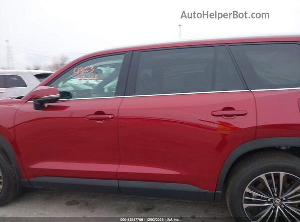 5TDADAB5XSS021929 2025 TOYOTA HIGHLANDER HYBRID Красный Панорамный вид салона 360°