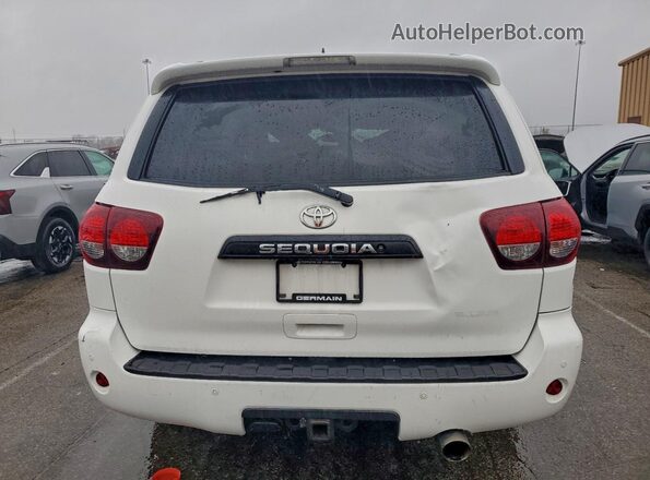 5TDBY5G10JS158737 2018 TOYOTA SEQUOIA Белый Вид сзади