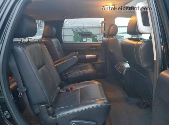 5TDBY5G10JS164022 2018 TOYOTA SEQUOIA Black Widok wnętrza z tyłu