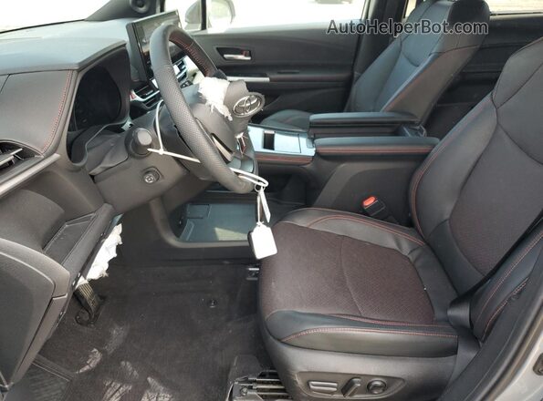 5TDCSKFC6SS161215 2025 TOYOTA SIENNA Gray Widok wnętrza z przodu