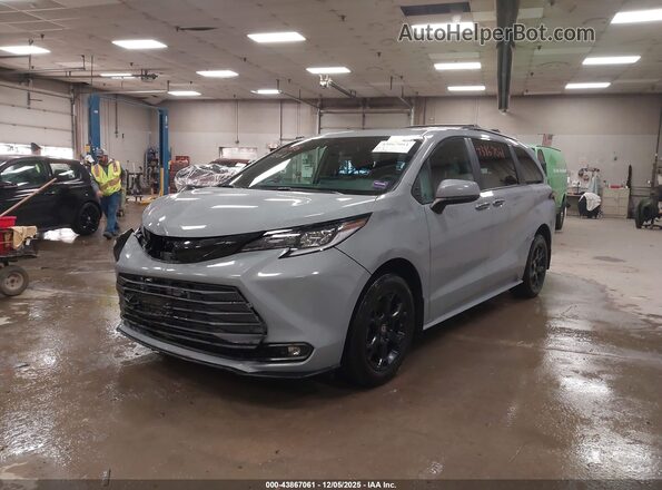 5TDCSKFC8SS166836 2025 TOYOTA SIENNA Gray Przód lewy