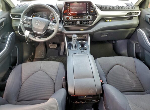 5TDCZRAH8MS051065 2021 TOYOTA HIGHLANDER Gray Առջևի վահանակի տեսք