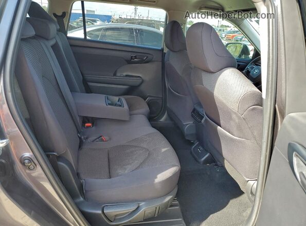 5TDCZRAH8MS051065 2021 TOYOTA HIGHLANDER Gray Սալոնի հետևի տեսք
