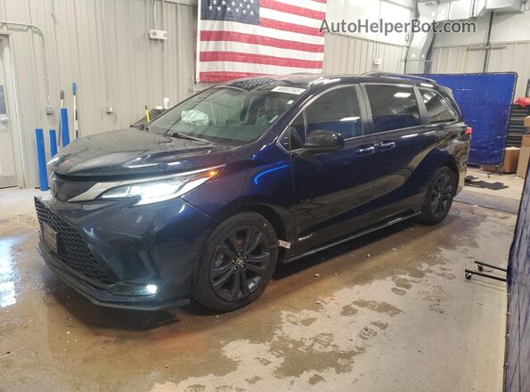 5TDDRKEC7MS004541 2021 TOYOTA SIENNA Синий Передняя левая четверть