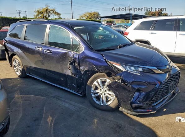 5TDDSKFC1MS023847 2021 TOYOTA SIENNA Синий Передняя правая четверть