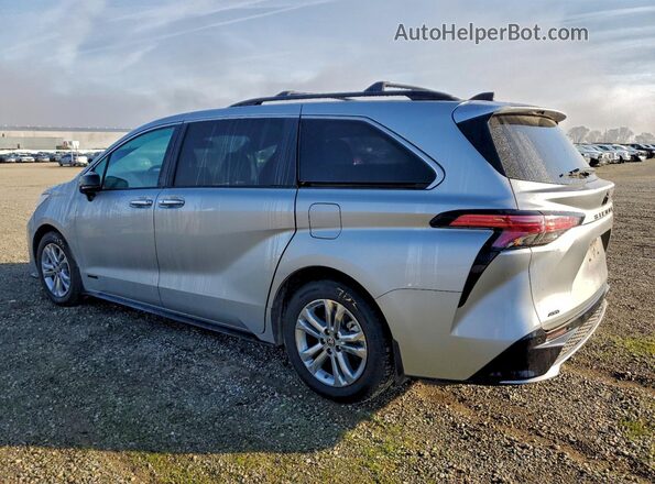 5TDDSKFC2MS025722 2021 TOYOTA SIENNA Серебряный Задняя левая четверть