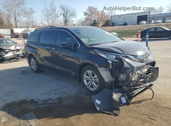 5TDDSKFC6MS002427 2021 TOYOTA SIENNA Синий Передняя правая четверть
