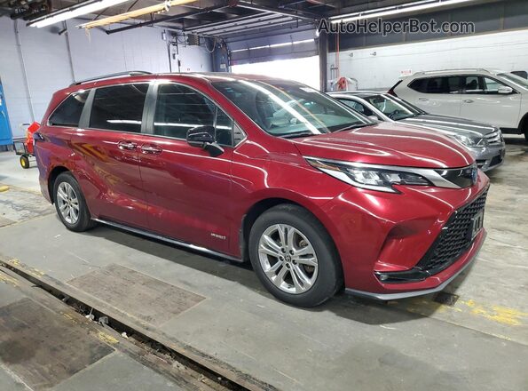 5TDDSKFC7MS006342 2021 TOYOTA SIENNA Red Առջևի աջ