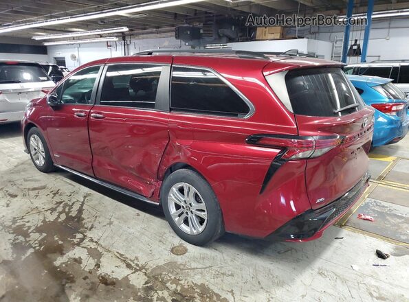 5TDDSKFC7MS006342 2021 TOYOTA SIENNA Red Հետևի ձախ