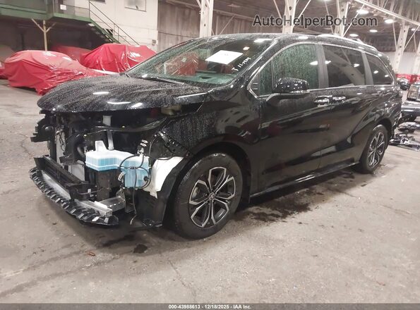 5TDESKFC9SS214563 2025 TOYOTA SIENNA Black Առջևի ձախ երեք քառորդ տեսարան