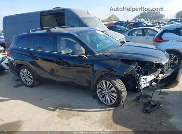 5TDFARAH4PS017410 2023 TOYOTA HIGHLANDER HYBRID Black 360 interior view