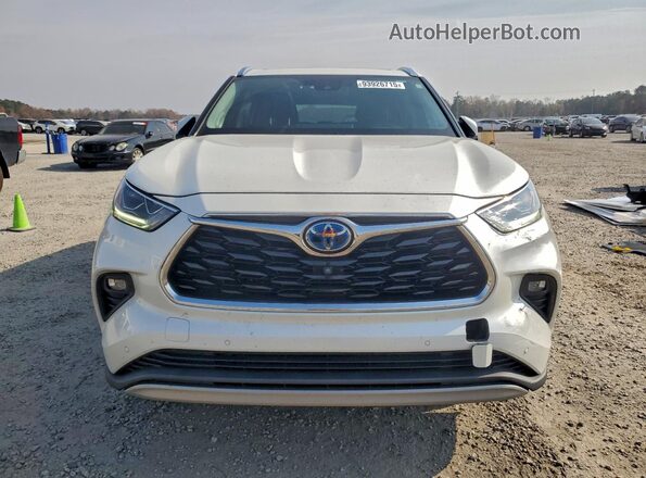 5TDFARAHXLS003408 2020 TOYOTA HIGHLANDER HYBRID Белый Вид спереди