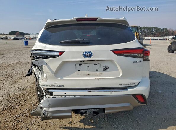 5TDFARAHXLS003408 2020 TOYOTA HIGHLANDER HYBRID Белый Вид сзади