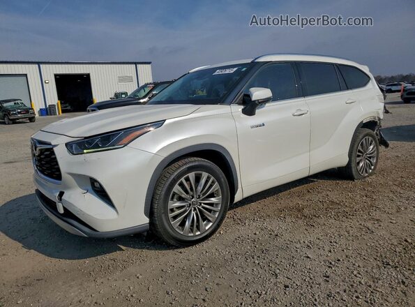 5TDFARAHXLS003408 2020 TOYOTA HIGHLANDER HYBRID Белый Передняя левая четверть