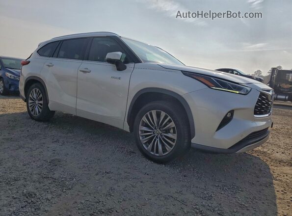 5TDFARAHXLS003408 2020 TOYOTA HIGHLANDER HYBRID Белый Передняя правая четверть