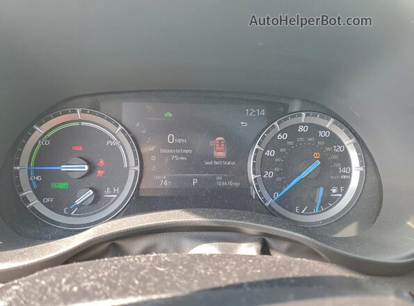 5TDFARAHXLS003408 2020 TOYOTA HIGHLANDER HYBRID Белый Вид щитка приборов