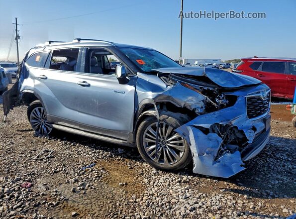 5TDFARAHXMS010988 2021 TOYOTA HIGHLANDER HYBRID Серебряный Передняя правая четверть