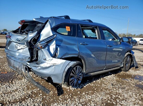 5TDFARAHXMS010988 2021 TOYOTA HIGHLANDER HYBRID Серебряный Задняя правая четверть