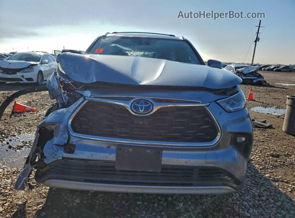 5TDFARAHXMS010988 2021 TOYOTA HIGHLANDER HYBRID Серебряный Вид спереди