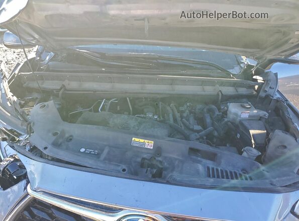 5TDFARAHXMS010988 2021 TOYOTA HIGHLANDER HYBRID Серебряный Вид подкапотного пространства