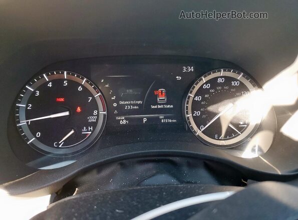 5TDFZRBH8LS050637 2020 TOYOTA HIGHLANDER Silver Սարքավորումների վահանակի տեսք