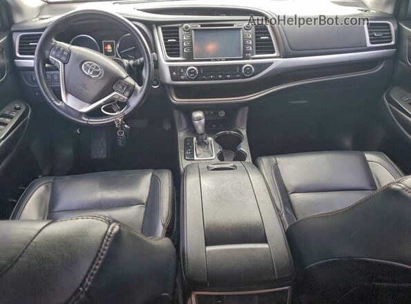 5TDJZRFH1JS557848 2018 TOYOTA HIGHLANDER Gray წინა პანელის ხედი