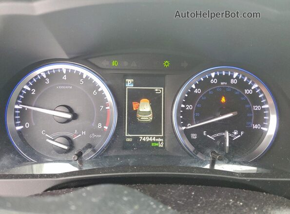 5TDJZRFH1JS557848 2018 TOYOTA HIGHLANDER Gray ხელსაწყოთა პანელის ხედი