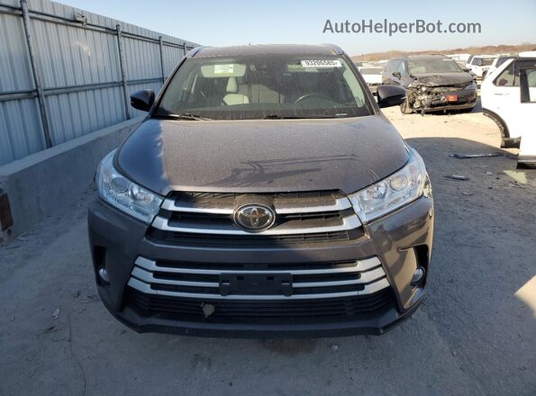 5TDJZRFH6JS854565 2018 TOYOTA HIGHLANDER Gray Widok z przodu