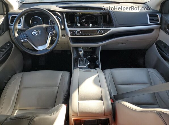 5TDJZRFH6JS854565 2018 TOYOTA HIGHLANDER Gray Widok deski rozdzielczej