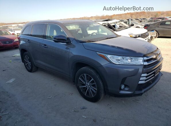 5TDJZRFH6JS854565 2018 TOYOTA HIGHLANDER Gray Przód prawy