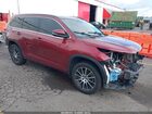 2018 Toyota Highlander Se Burgundy vin: 5TDJZRFH7JS547177