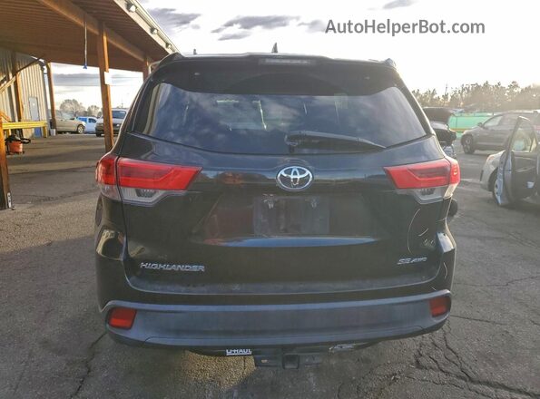 5TDJZRFH9JS545284 2018 TOYOTA HIGHLANDER Black Widok z tyłu