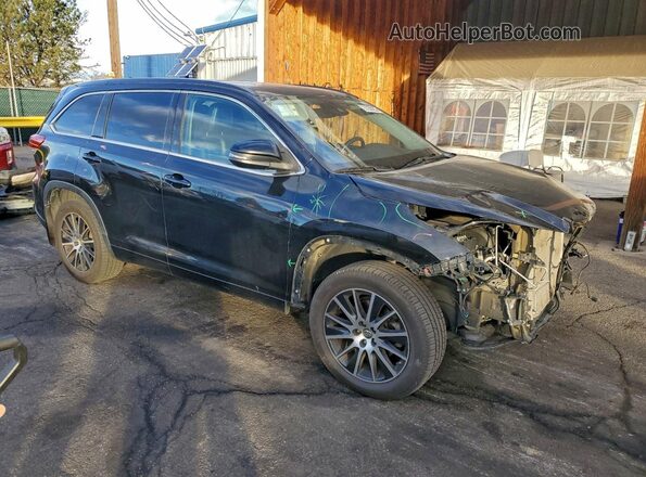5TDJZRFH9JS545284 2018 TOYOTA HIGHLANDER Black Przód prawy