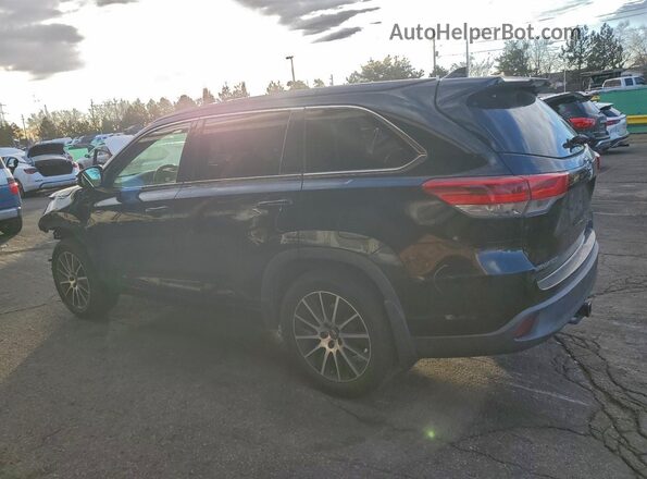 5TDJZRFH9JS545284 2018 TOYOTA HIGHLANDER Black Tył lewy