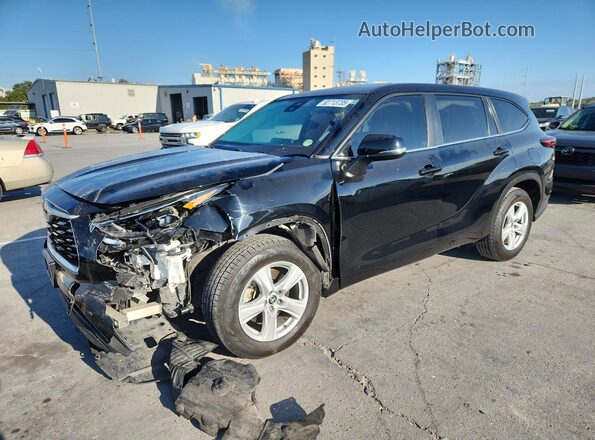 5TDKDRAH4PS044225 2023 TOYOTA HIGHLANDER Black Przód lewy