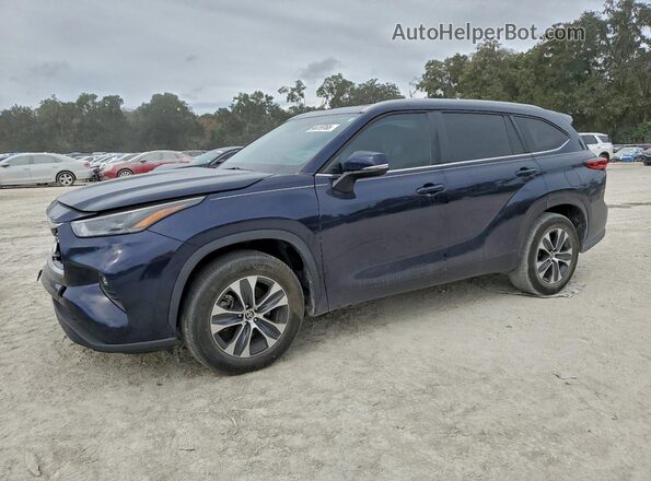5TDKDRAHXPS043774 2023 TOYOTA HIGHLANDER Синий Передняя левая четверть