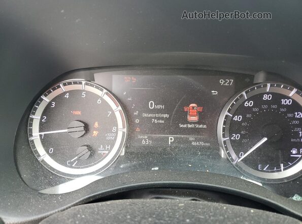 5TDKDRBH0PS505810 2023 TOYOTA HIGHLANDER Синий Вид щитка приборов