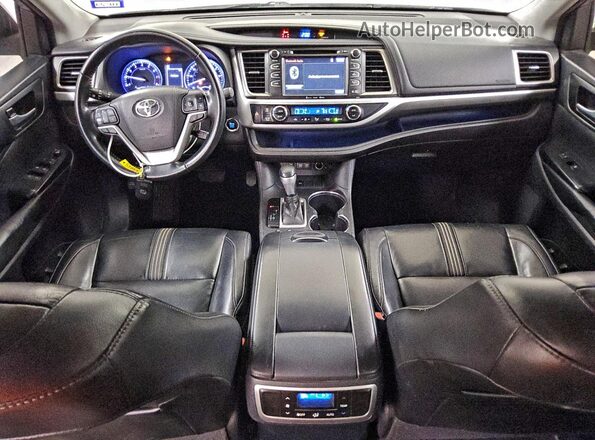 5TDKZRFH5JS538076 2018 TOYOTA HIGHLANDER Silver წინა პანელის ხედი