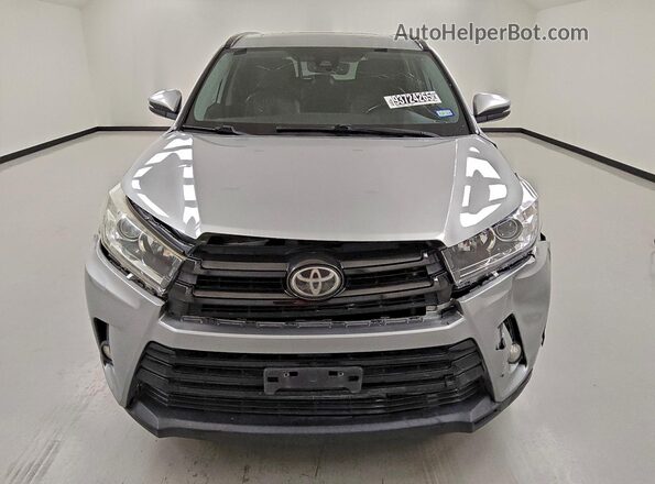 5TDKZRFH5JS538076 2018 TOYOTA HIGHLANDER Silver წინა ხედი