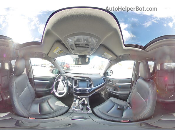 5TDKZRFHXHS522448 2017 TOYOTA HIGHLANDER Серебряный Панорамный вид салона 360°