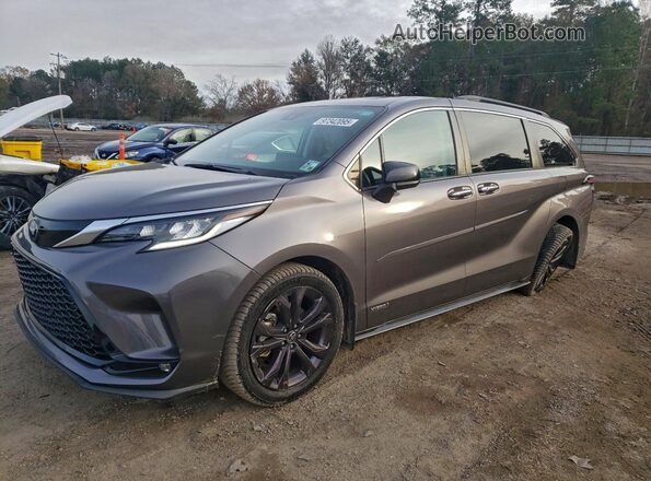 5TDXRKEC5MS048860 2021 TOYOTA SIENNA Серый Передняя левая четверть
