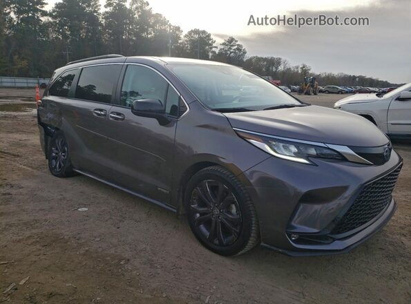 5TDXRKEC5MS048860 2021 TOYOTA SIENNA Серый Передняя правая четверть