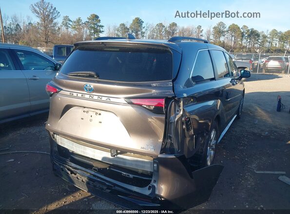 5TDXSKFC2NS069850 2022 TOYOTA SIENNA Серый Задняя правая четверть