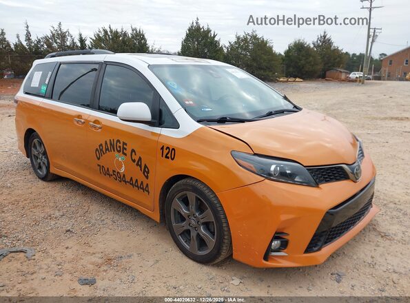 5TDXZ3DC2LS026210 2020 TOYOTA SIENNA Оранжевый Передняя правая четверть