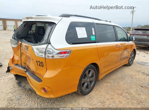 5TDXZ3DC2LS026210 2020 TOYOTA SIENNA Оранжевый Задняя правая четверть