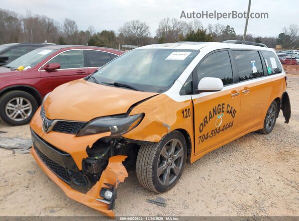5TDXZ3DC2LS026210 2020 TOYOTA SIENNA Оранжевый Передняя левая четверть